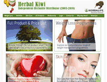 Tablet Screenshot of herbalkiwi.com
